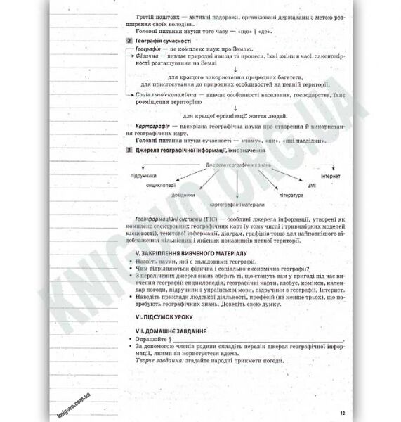 Мій конспект Загальна Географія 6 клас Нова програма Авт: Павлюк Н.І. Вид: Основа - фото 9