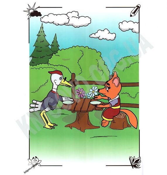 3D Сказка Раскраска Лиса и Журавль Изд-во: Devar kids - фото 3