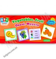 ABC колекція карток Овочі Фрукти Авт: Зінов'єва Л. Вид-во: Торсінг ABC колекція карток Овочі Фрукти Авт: Зінов'єва Л. Вид-во: Торсінг - Вивчаємо іноземну мову