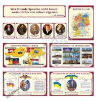 Кабінет німецької мови Комплект стендів Артікул: 12053 Виробник: Інтердизайн - Оформлення предметних кабінетів