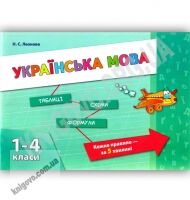 Українська мова Таблиці Схеми Формули 1-4 класи Авт: Н. Леонова Вид: УЛА - Довідники Початкова школа