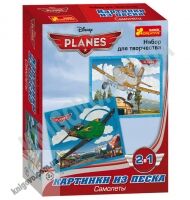 Набор для творчества Картинки из песка Самолёты Disney 5+ Код 13153006Р Изд Ранок - Розмальовки