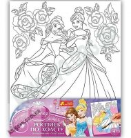 Бель и Золушка Роспись по холсту Принцессы Disney 5+ Код 15153070Р Ранок - Набори для розмальовування