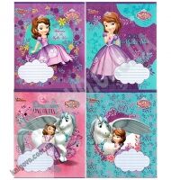 25 зошитів 12 аркушів Коса лінія Серія Sofia Ranok София Дисней - Шкільні зошити та словники