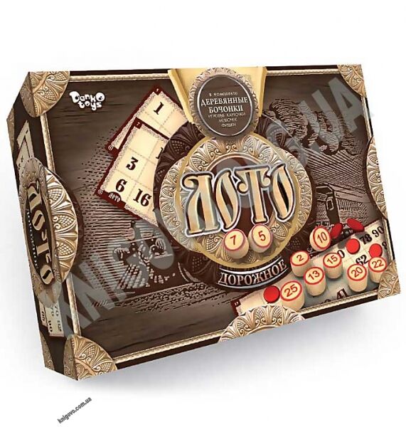 Игра Дорожное лото Деревянные бочонки Код: DTG51 Изд: Danko Toys - фото 1