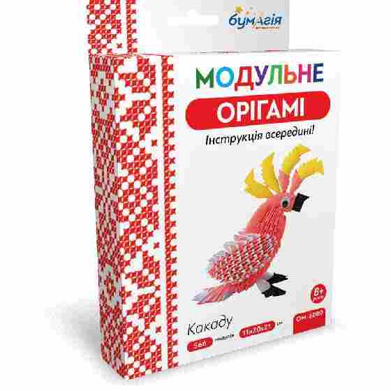 Модульне орігамі Какаду 566 модулів OM-6089 Бумагія - Модульне орігамі