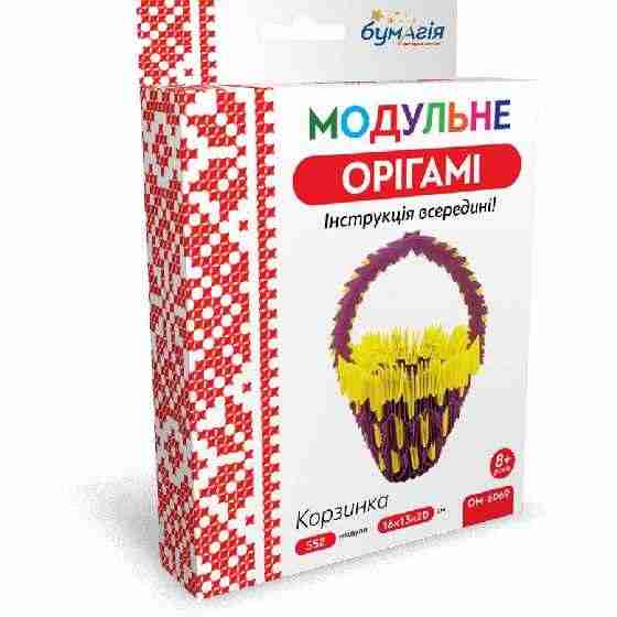 Модульне орігамі Кошик 552 модуля OM-6069 Бумагія - Модульне орігамі