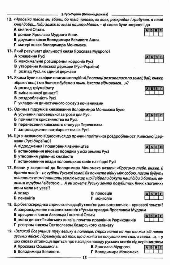ЗНО 2022 Історія України Збірник тестових завдань 2100 тестів Гісем О. Абетка - фото 3