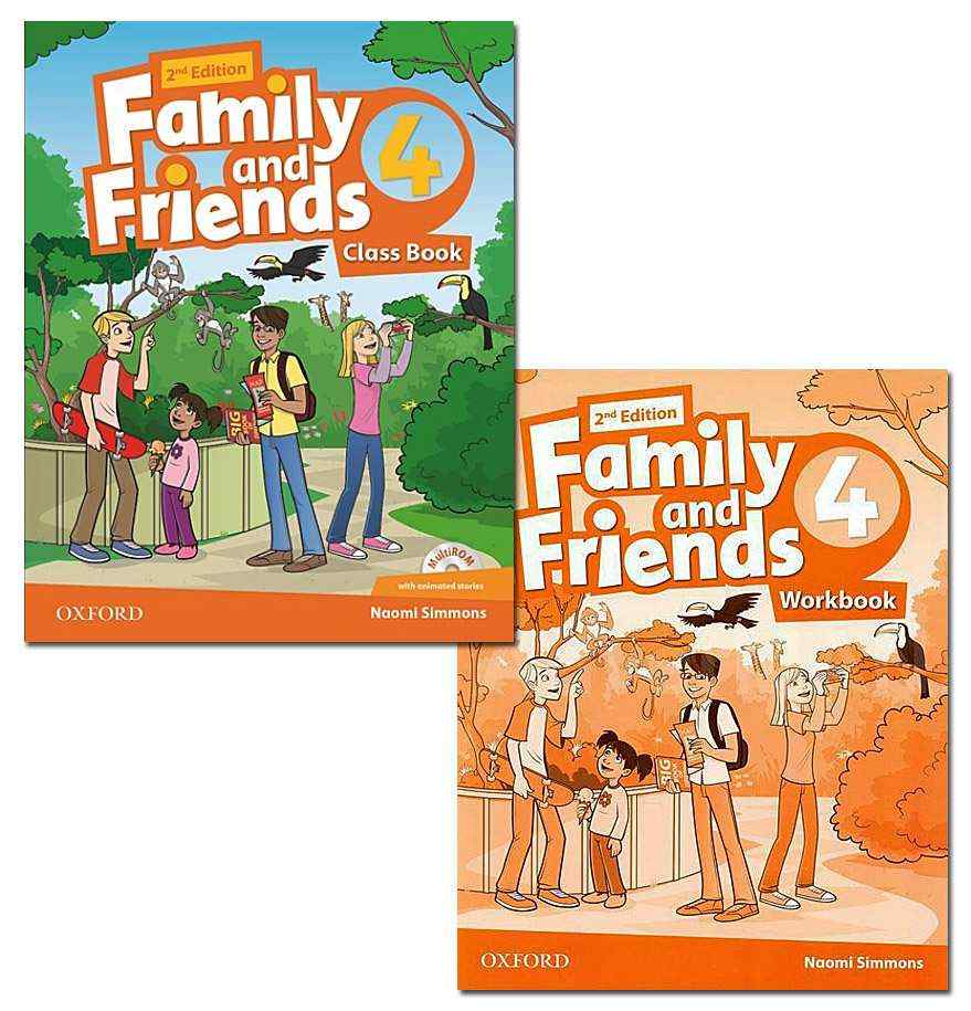 Підручник Family and Friends 4 Class Book та Робочий зошит Family and Friends 4 Workbook Naomi Simmons Oxford University Press