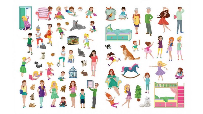 ДІМ(мяка палітурка з глітерним напиленням, шаблони та наліпки, папір крейдований) - фото 3