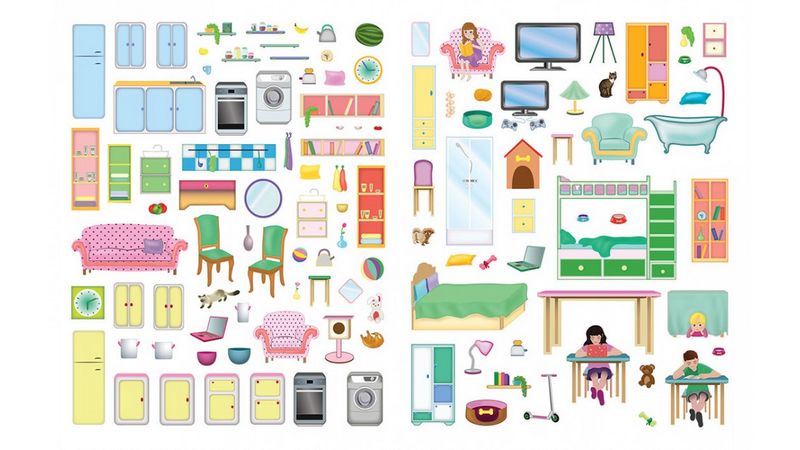 ДІМ(мяка палітурка з глітерним напиленням, шаблони та наліпки, папір крейдований) - фото 4