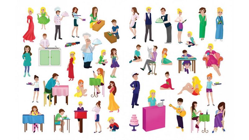 РЕСТОРАН (мяка палітурка з глітерним напиленням, шаблони та наліпки, папір крейдований) - фото 2