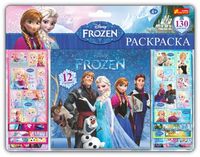 Наліпки з альбомом на планшеті Фрозен - Зошити для дітей 4-6 років