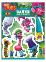 Наліпки інтер'єрні. Розочка. Цветан. Купер Троллі - Зошити для дітей 4-6 років