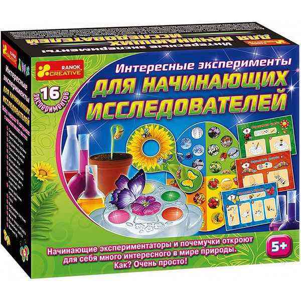 Набір для експериментів Цікаві досліди для починаючих Ранок Набір для експериментів Цікаві досліди для починаючих Ранок - ВЕЛИЧЕЗНА КУПА ІГРАШОК
