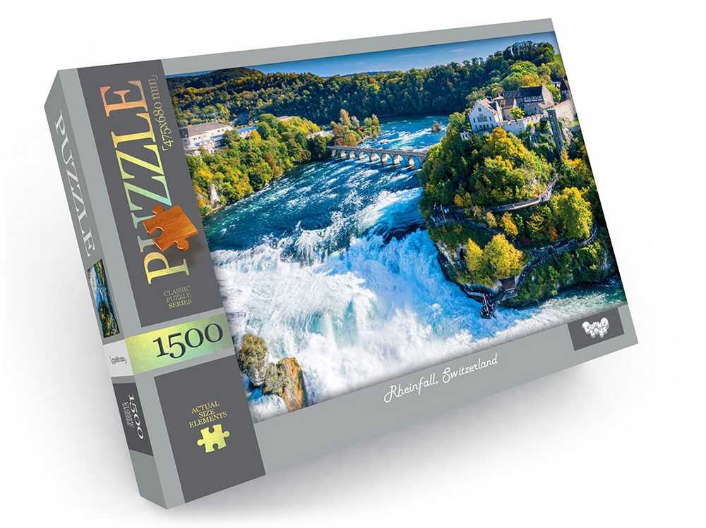Пазлы 1500 элементов Rheinfall Switzerland Danko Toys - фото 2