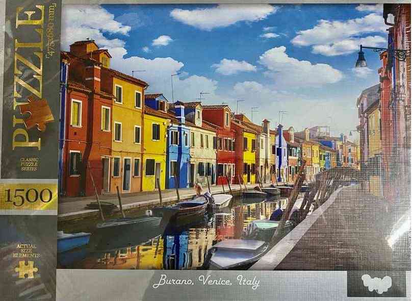 Пазлы 1500 элементов Burano Venice Italy Danko Toys - До 8 березня