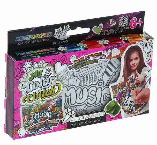 Яркий Клатч Пенал своими руками My Color Clutch Краски Код CCL0103 Danko Toys