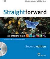 Робочий зошит Straightforward 2nd Edition Pre Intermediate Workbook with Key + CD Macmillan - Робочі зошити