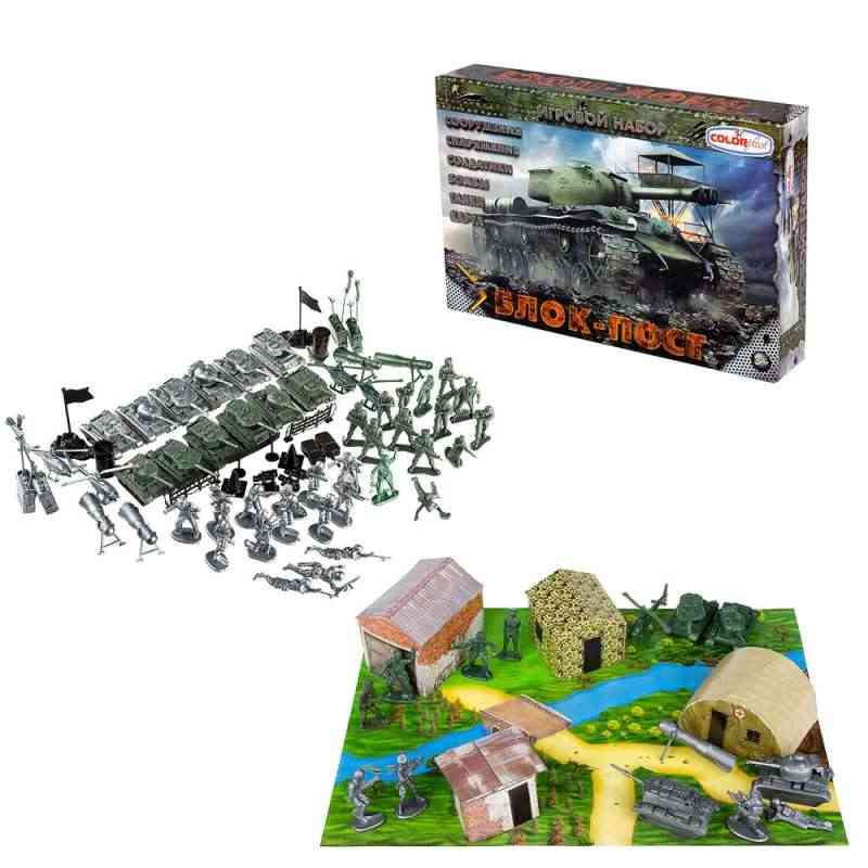 Детский набор солдатиков Блок-пост DS ТМ COLORPLAST - ВЕЛИЧЕЗНА КУПА ІГРАШОК