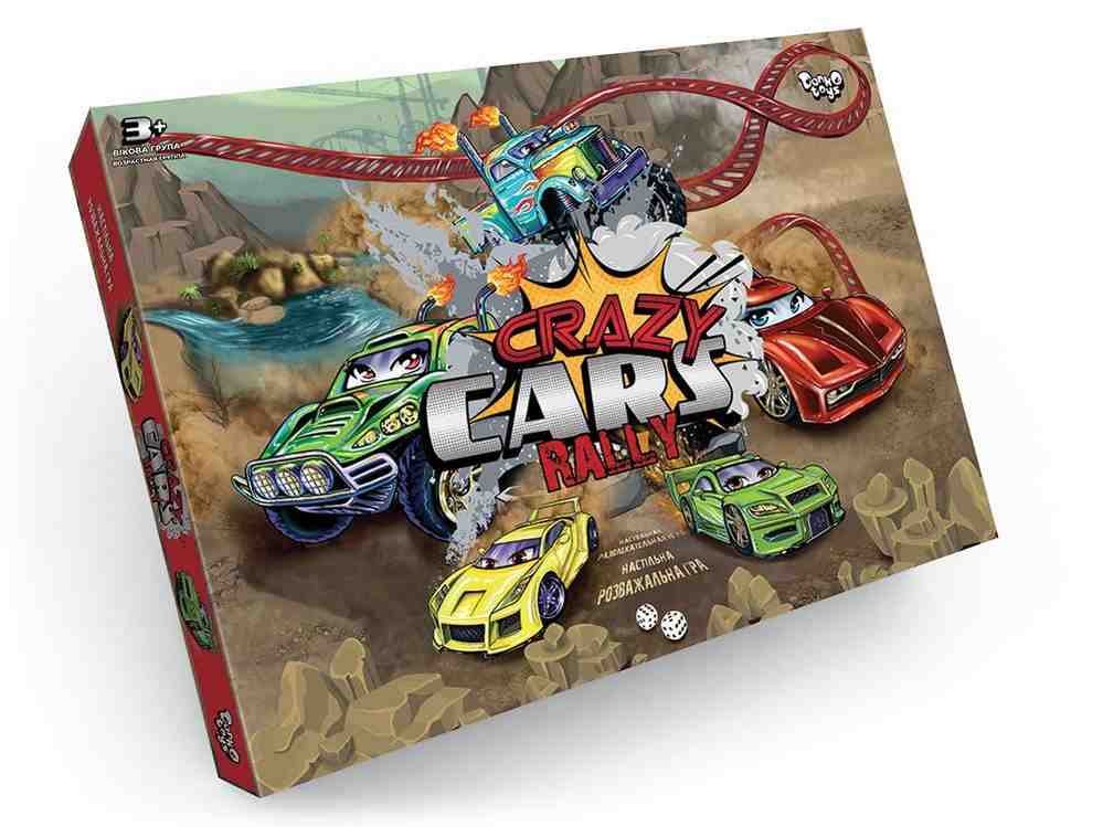 Настільна розважальна гра Crazy Cars Rally Danko Toys - Настільні ігри