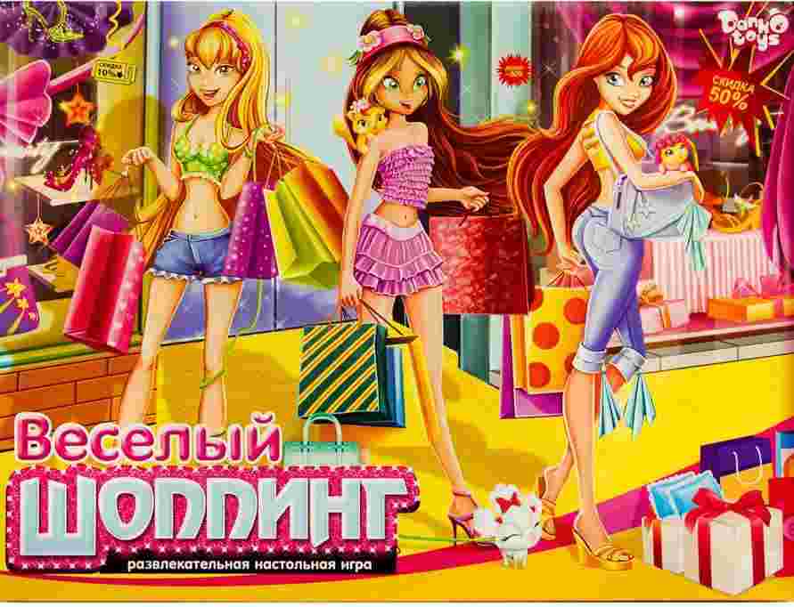 Развлекательная настольная игра Веселый шоппинг Danko Toys Развлекательная настольная игра Веселый шоппинг Danko Toys - ВЕЛИЧЕЗНА КУПА ІГРАШОК