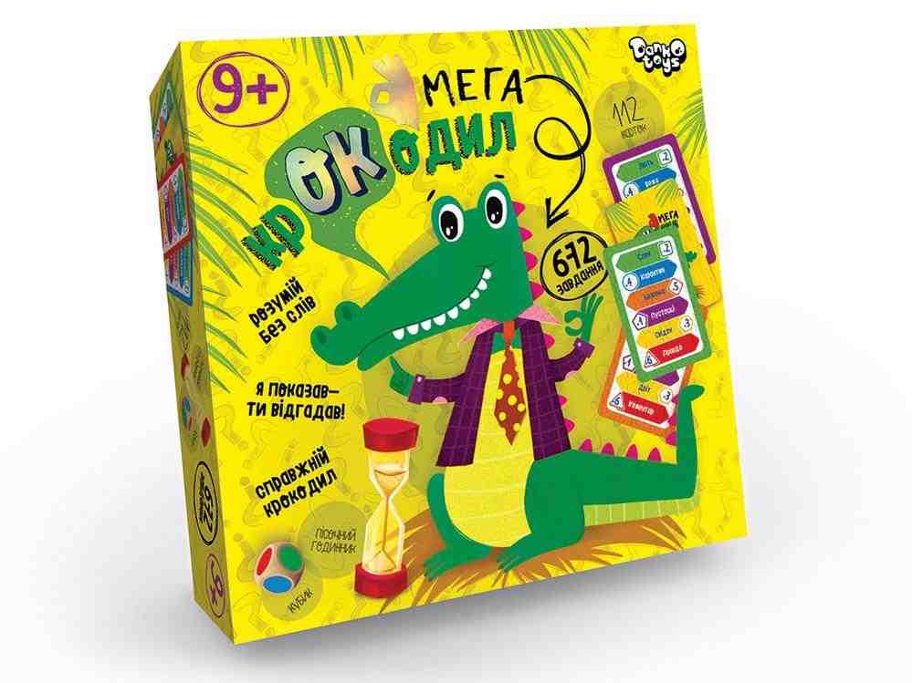 Настільна гра вікторина Мега-крокодил укр. Danko Toys
