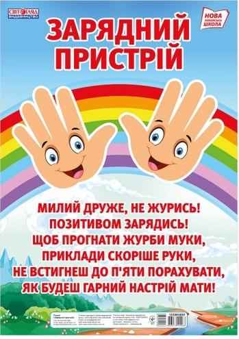 НУШ Плакат Зарядний пристрій Світогляд Ранок - Оформлення предметних кабінетів