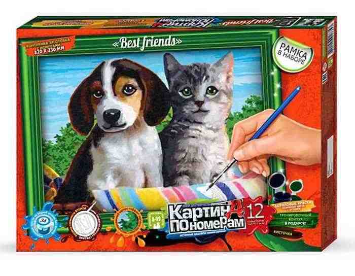Картина по номерам Best Friends Код: KN-01-10 Danko Toys - Для креативних дівчат