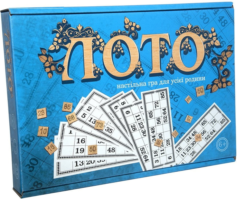 Настільна гра Лото (з дерев'яними фішками) Настільна гра Лото (з дерев'яними фішками) - Настільні ігри