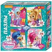 Пазли 4 в 1.Шиммер і Шайн 4+ - Пазли