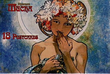 Набор почтовых открыток   Alphonse Mucha - Мистецтво та Культура