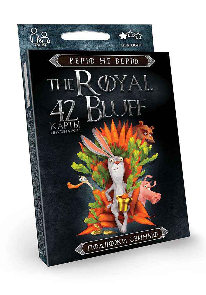 Карткова гра The Royal Bluff Верю Не верю Код RBL0101 Danko Toys - Подарункові набори