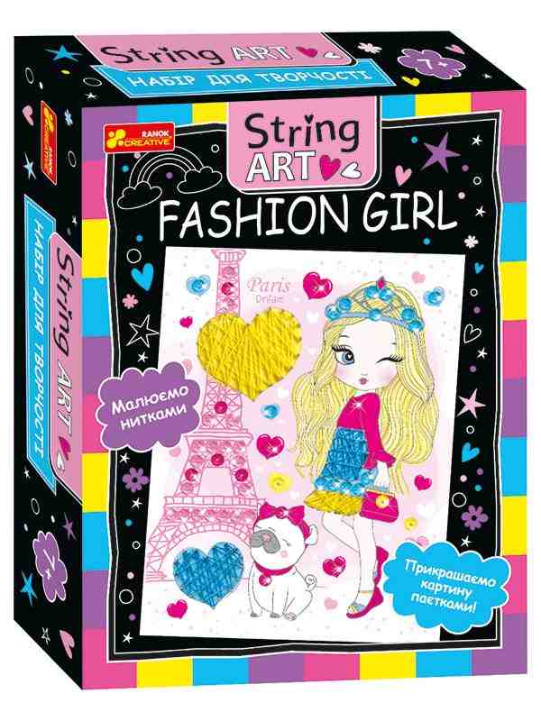 Набір для творчості String Art Fashion girl Ранок - Подарункові набори для дитячої творчості