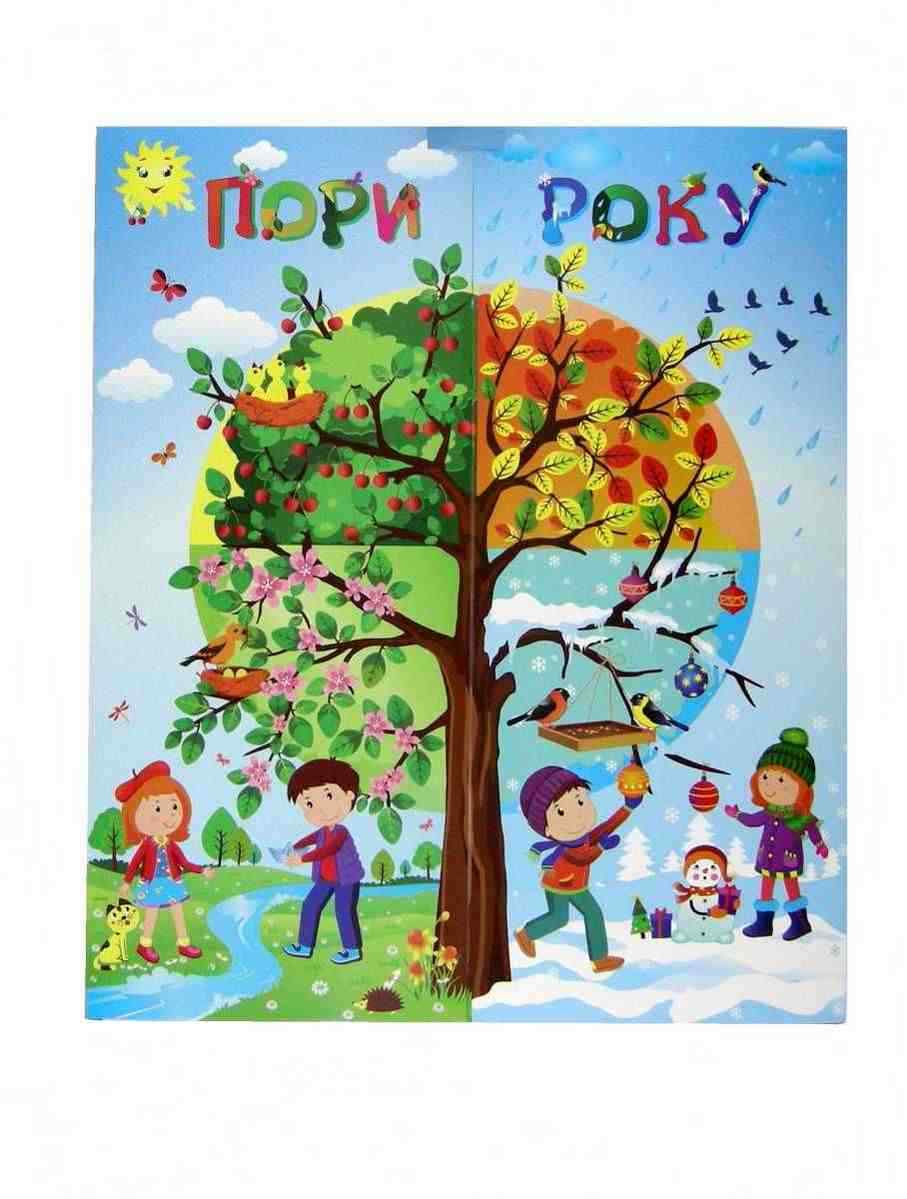 Лепбук Пори року НУШ Підручники і посібники Лепбук Пори року НУШ Підручники і посібники - Наочність 1 клас НУШ