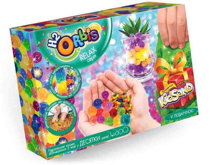 Різнокольорові гідрогельові кульки H2Orbis Код RLX 01 кінетичний пісок Danko Toys