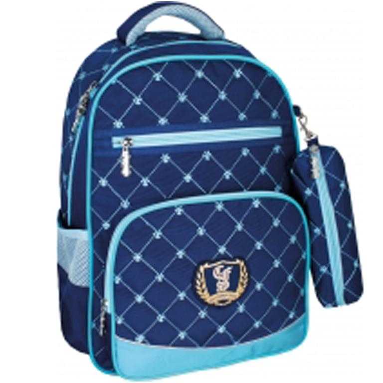 Ранець CF CF86133 синiй 40х30х14, 400 гр, 1вiд, полiестер, Prestige Royal Blue - Пенали, сумки, ранці
