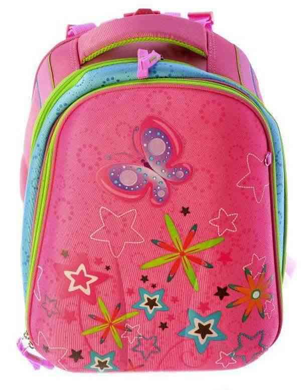 Ранець J_Otten 1810-JO рожевий 39х29х16 см, 660 гр, полiестер, Summer, ортопедичний черепашка Ранець J_Otten 1810-JO рожевий 39х29х16 см, 660 гр, полiестер, Summer, ортопедичний черепашка - Пенали, сумки, ранці