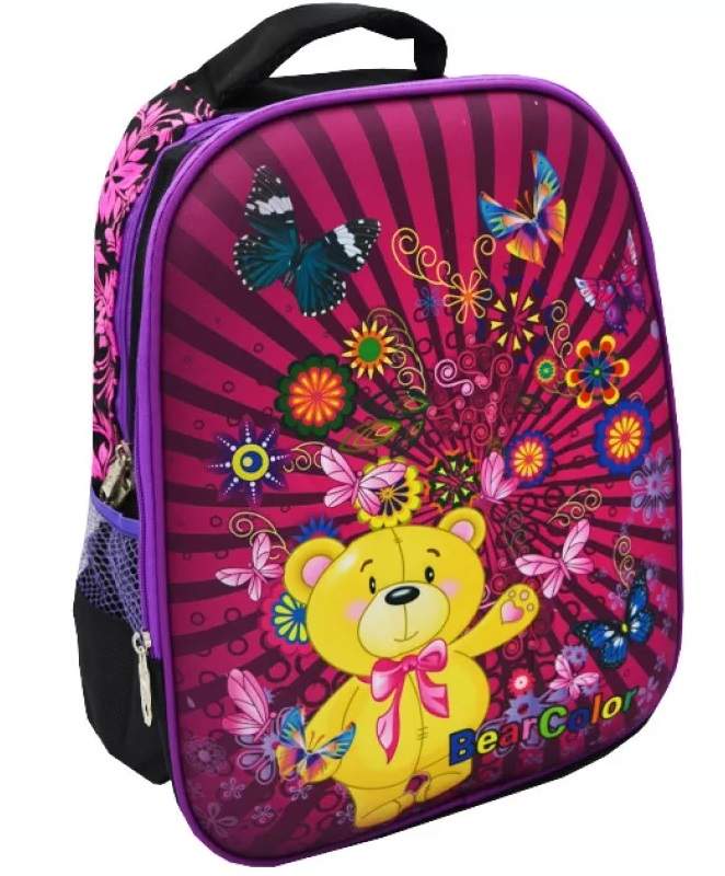 Ранець J_Otten 2724IMG 38х28х10 см, 660 гр, полiестер Bearcolor черепашка ортопедичний свiтловiдб. - фото 1