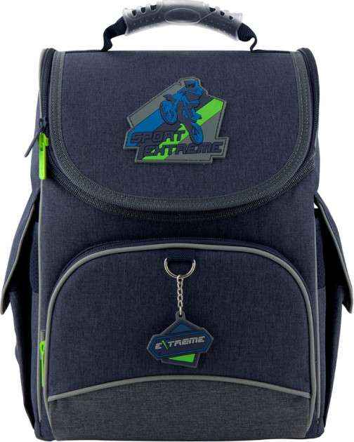 Ранець Kite 20 K20-501S-4 темно-синiй 35x25x13, 950 гр, полiестер 501 Extreme ортоп. сп, каркасний, свiтловiд. ел. - Пенали, сумки, ранці