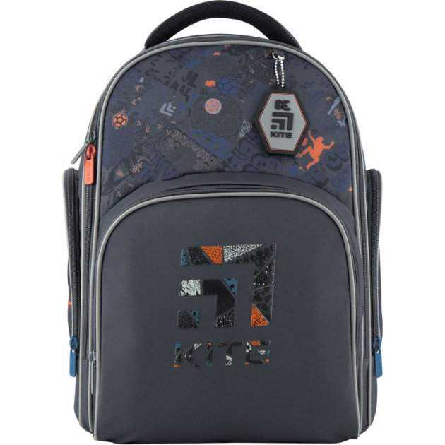 Ранець Kite 20 K20-706M-1 сiрий 38x29x16,5, 780 гр, полiестер 706M Cool ортоп. сп, каркасний, свiтловiд. ел.