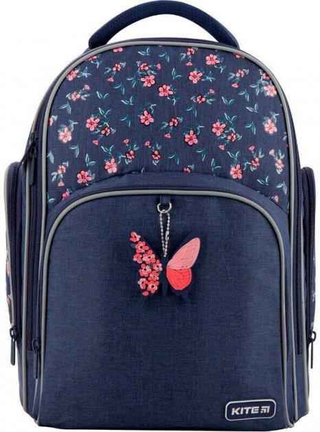 Ранець Kite 20 K20-706M-3 темон-синiй 38x29x16,5, 780 гр, полiестер 706M Beauty ортоп. сп, каркасний свiтловiд. ел.