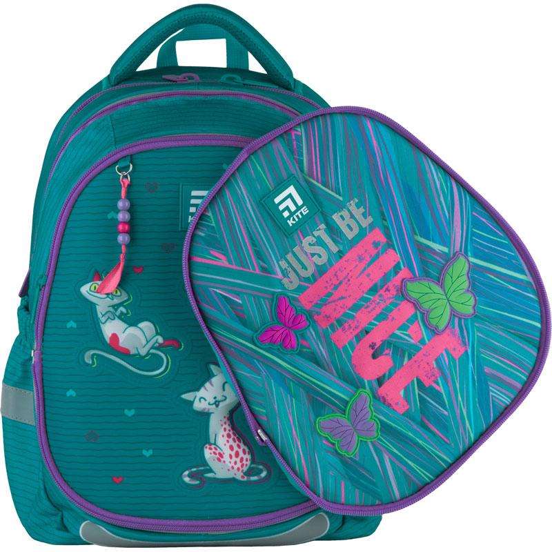 Ранець Kite 21 K21-700M(2p)-4 бiрюзовий 38x29x16,5, 720 гр, полiестер 700(2p) Adorable ортоп. сп. свiтловiд. ел. - фото 1