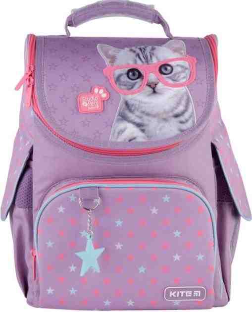 Ранець Kite 21 SP21-501S фiолетовий Studio Pets 35х25х13, 880 гр, полiестер 501 SP ортоп. сп. каркасний свiтловiд. ел. - Пенали, сумки, ранці