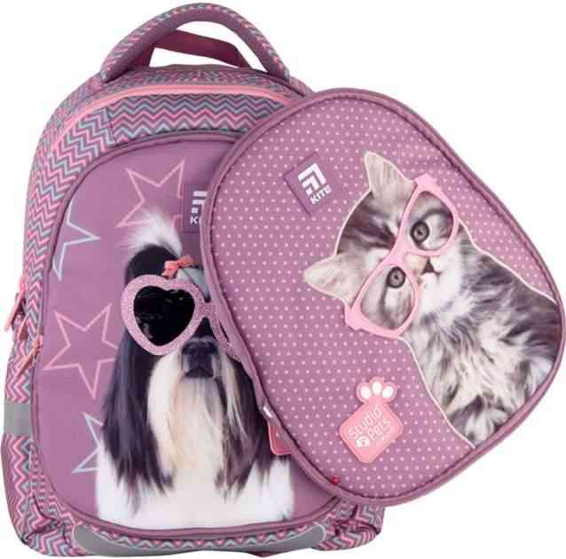 Ранець Studio Pets Kite 21 SP21-700M (2p) фiолетовий 38x29x16,5, 720 гр, полiестер 700(2p) SP, ортоп. сп, свiтловiд. ел. - Пенали, сумки, ранці