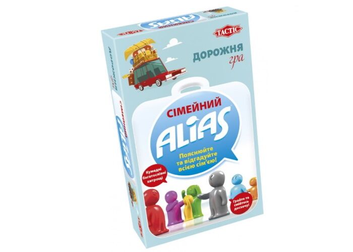 Настольная игра Tactic Семейный Алиас. Дорожная версия (Family Alias travel) (укр.) (58111) - Tactic Настольная игра Tactic Семейный Алиас. Дорожная версия (Family Alias travel) (укр.) (58111) - Tactic - Для веселої компанії