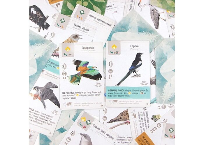 Настольная игра Ігромаг Крылья: Птицы Европы (Птахи Європи) (Wingspan: European Expansion) (укр.) (STM 901) - Ігромаг - фото 6