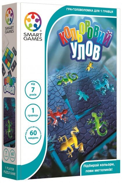Настольная игра Smart Цветной улов (Кольоровий улов, Color Catch) (SG443UKR) - smart - Дитячі ігри