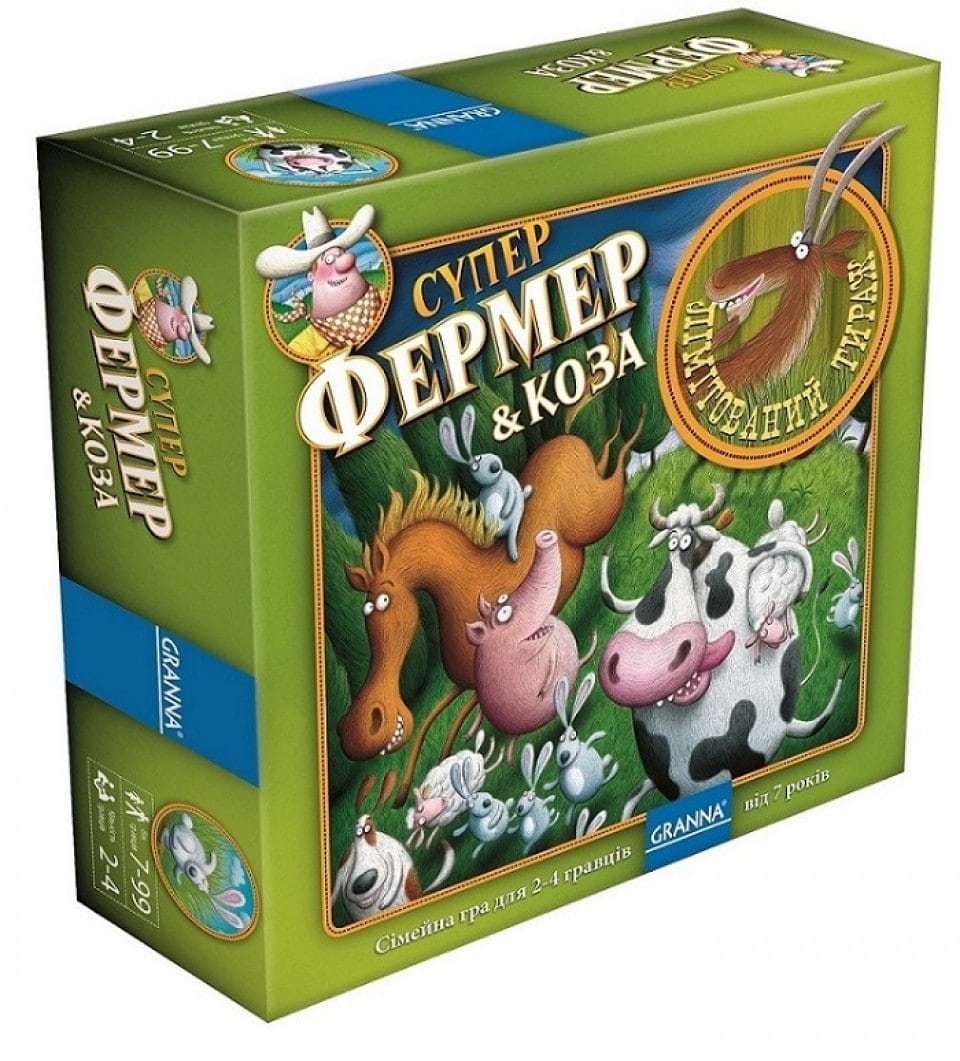 Настольная игра Granna Суперфермер & Коза (Super Farmer & Goat) (83491) - Granna Настольная игра Granna Суперфермер & Коза (Super Farmer & Goat) (83491) - Granna - Дитячі ігри