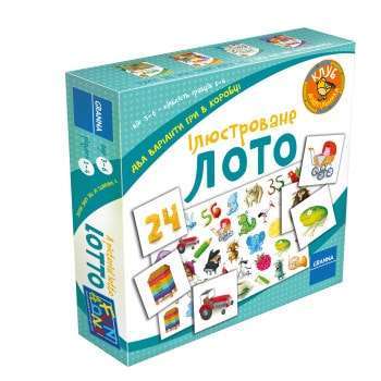Настольная игра Granna Иллюстрированное лото (Ілюстроване лото) (82517) - Granna - Дитячі ігри